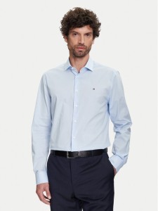 Tommy Hilfiger Koszula MW0MW38347 Błękitny Slim Fit