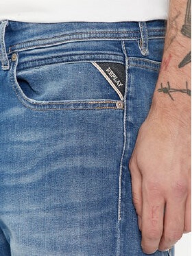 Replay Szorty jeansowe M1072 .000.573 Niebieski Regular Fit