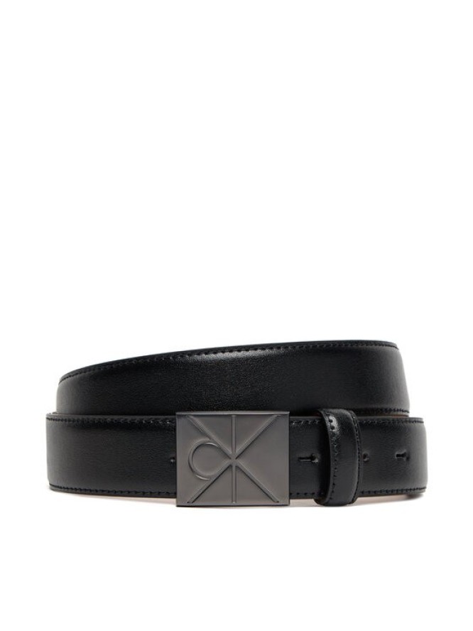 Calvin Klein Pasek Męski Emblem Plaque Buckle 32Mm LV04D7046G Czarny
