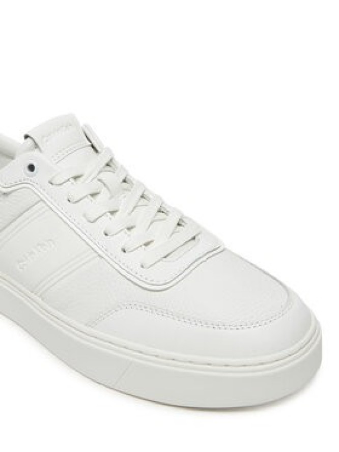 Calvin Klein Sneakersy Clean Cup Low Lace Tape HM0HM01898 Biały