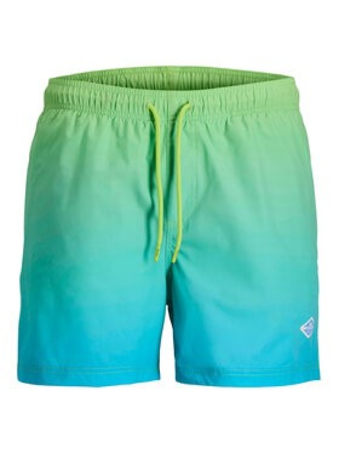 Jack & Jones Szorty kąpielowe Maui Horizon 12291438 Zielony Regular Fit
