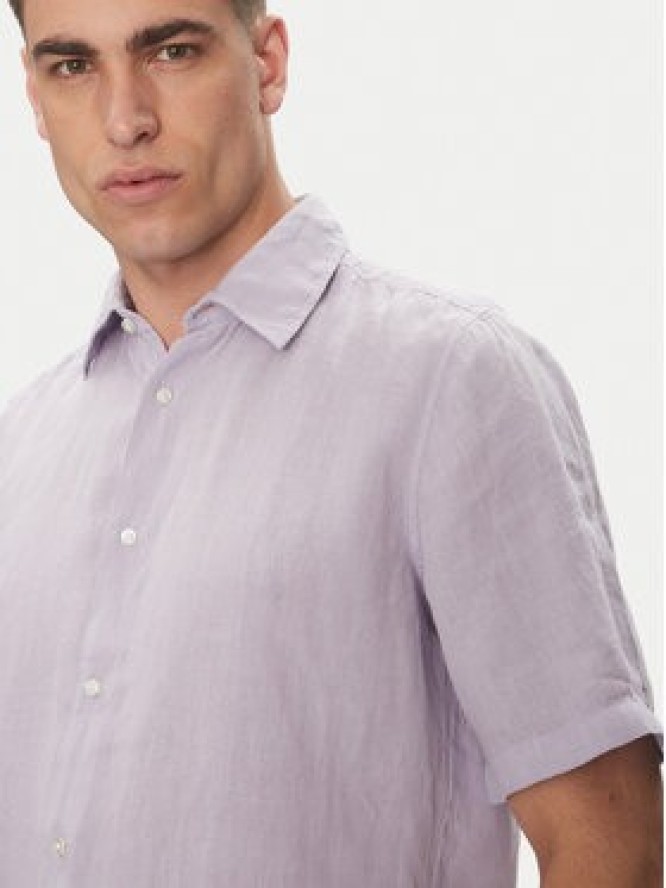 BOSS Koszula 50537382 Fioletowy Regular Fit