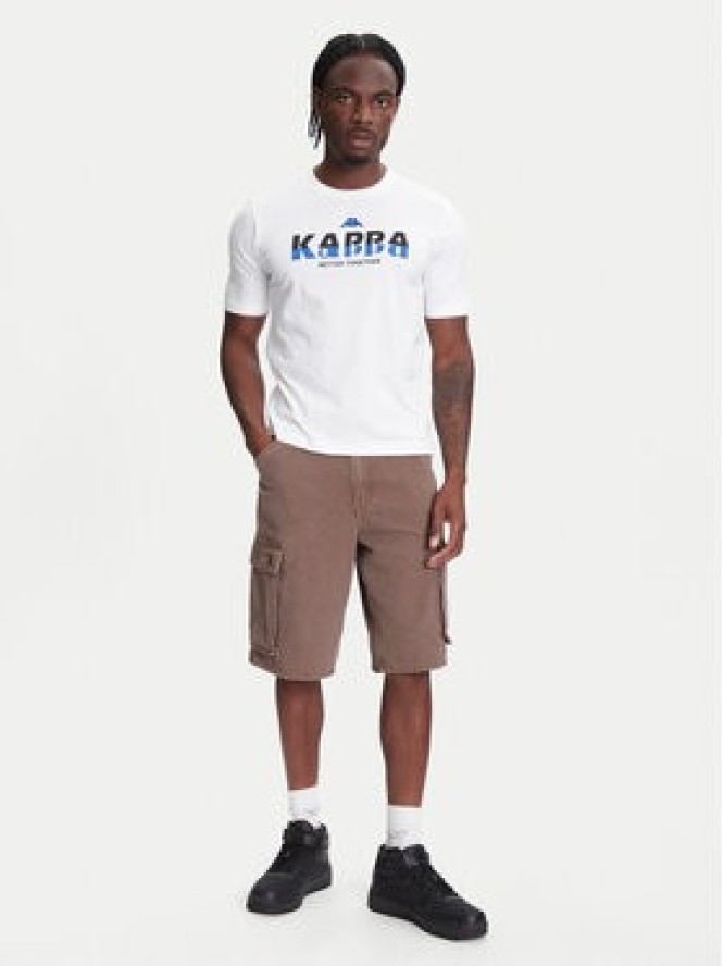 Kappa T-Shirt 351U8KW 001 Biały Regular Fit