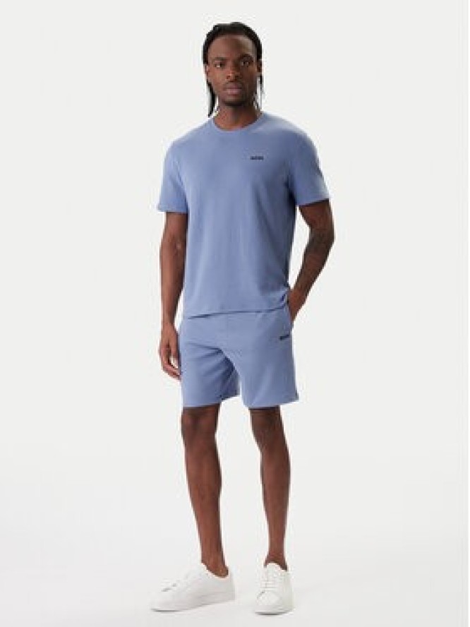 BOSS T-Shirt Waffle 50535891 Błękitny Regular Fit