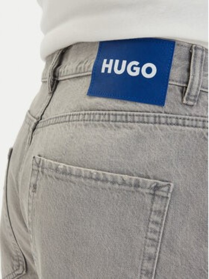 HUGO Szorty jeansowe Skate 50561704 Szary Straight Fit