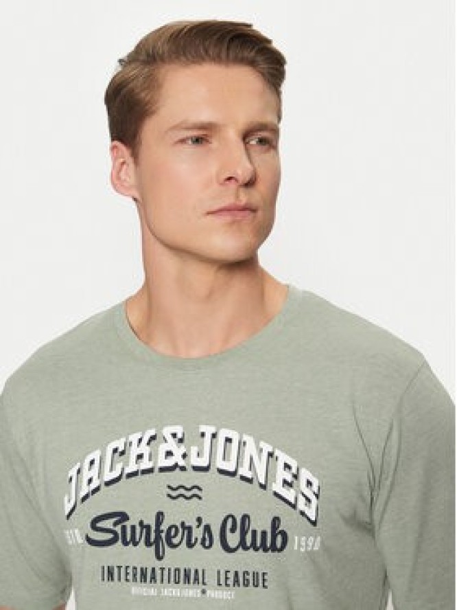 Jack & Jones T-Shirt Logo 12268267 Zielony Standard Fit