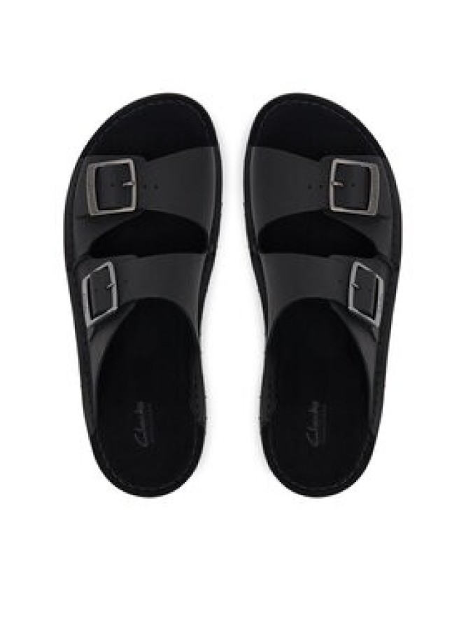 Clarks Klapki Solsbury Strap 26180885 Czarny