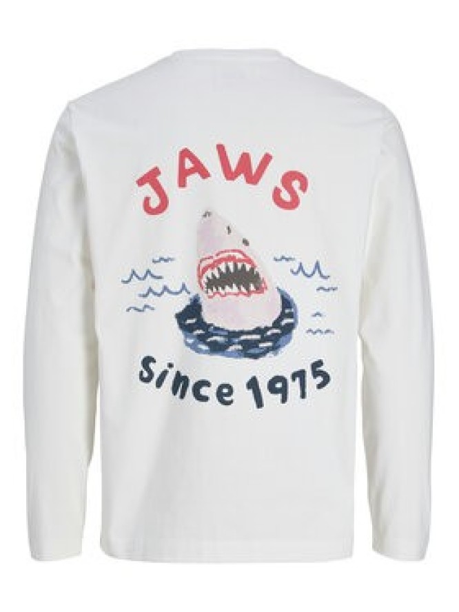 Jack & Jones Longsleeve Jaws 12286615 Biały Relaxed Fit