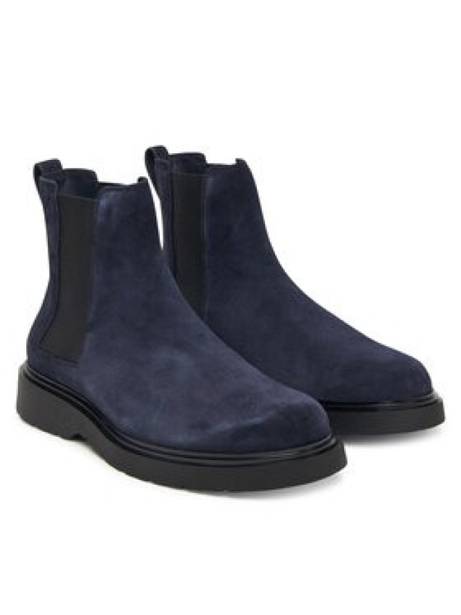 Calvin Klein Sztyblety Combat Ess Chelsea Boot Su YM0YM01372 Granatowy