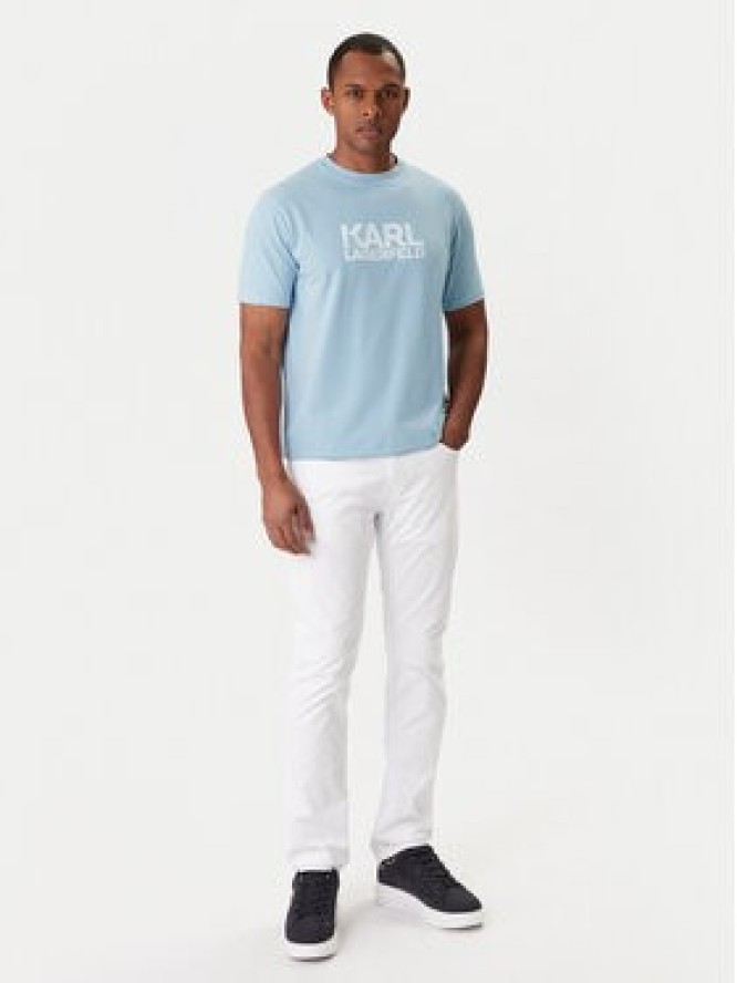 KARL LAGERFELD T-Shirt 755780 561235 Błękitny Regular Fit