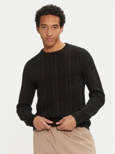 Jack & Jones Sweter 12261436 Czarny Regular Fit