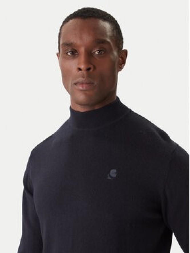 KARL LAGERFELD Golf 655002 554399 Granatowy Slim Fit