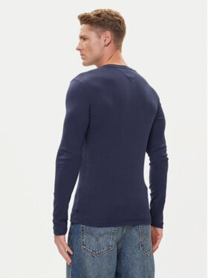 Tommy Jeans Longsleeve DM0DM04409 Granatowy Slim Fit