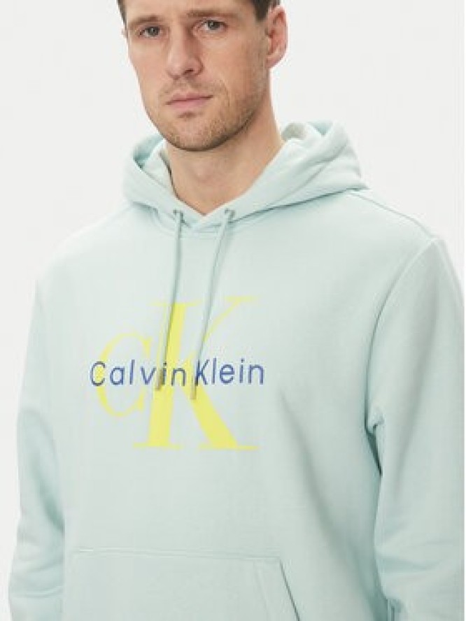 Calvin Klein Jeans Bluza Monologo LV040BM800 Zielony Regular Fit