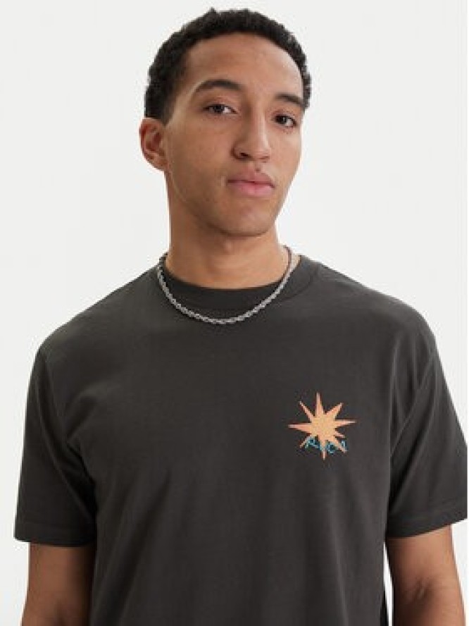 RVCA T-Shirt Pegasus EVYZT00294 Czarny Relaxed Fit