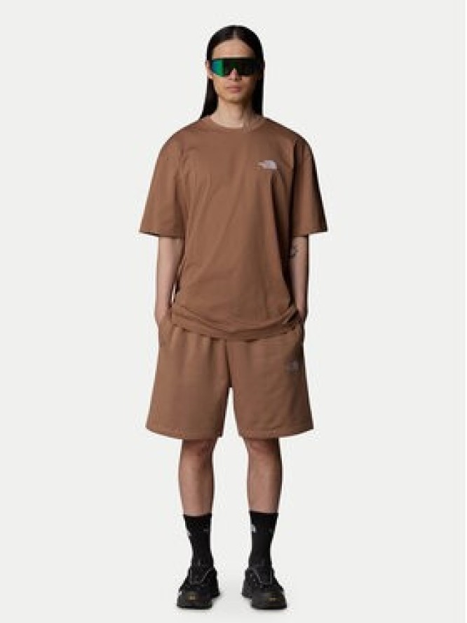 The North Face Szorty sportowe Essential NF0A8C2G Brązowy Loose Fit
