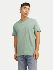Jack & Jones T-Shirt Jprblunixs 12257965 Zielony Slim Fit