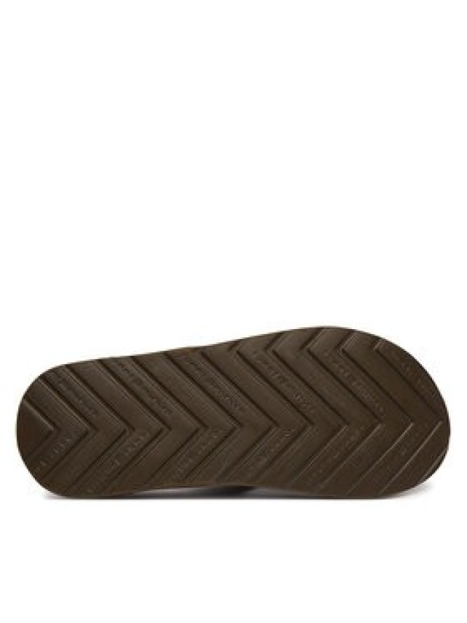 Tommy Hilfiger Japonki Molded Hilfiger Lth Beach Sandal FM0FM05802 Czarny