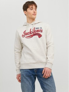 Jack & Jones Bluza Logo 12233597 Szary Standard Fit