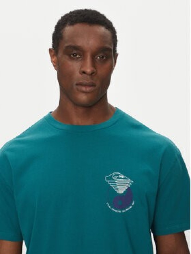 Quiksilver T-Shirt EQYZT08033 Zielony Regular Fit