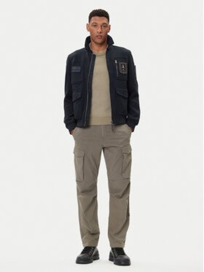 Aeronautica Militare Kurtka bomber 252AM1380UL00902 Granatowy Regular Fit