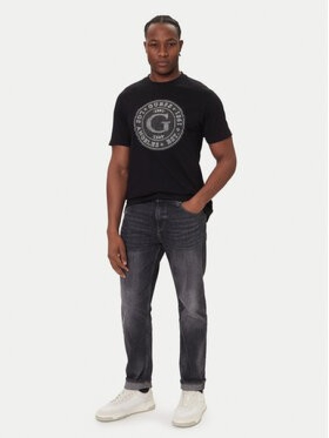 Guess T-Shirt M5BI15 K8FQ4 Czarny Regular Fit