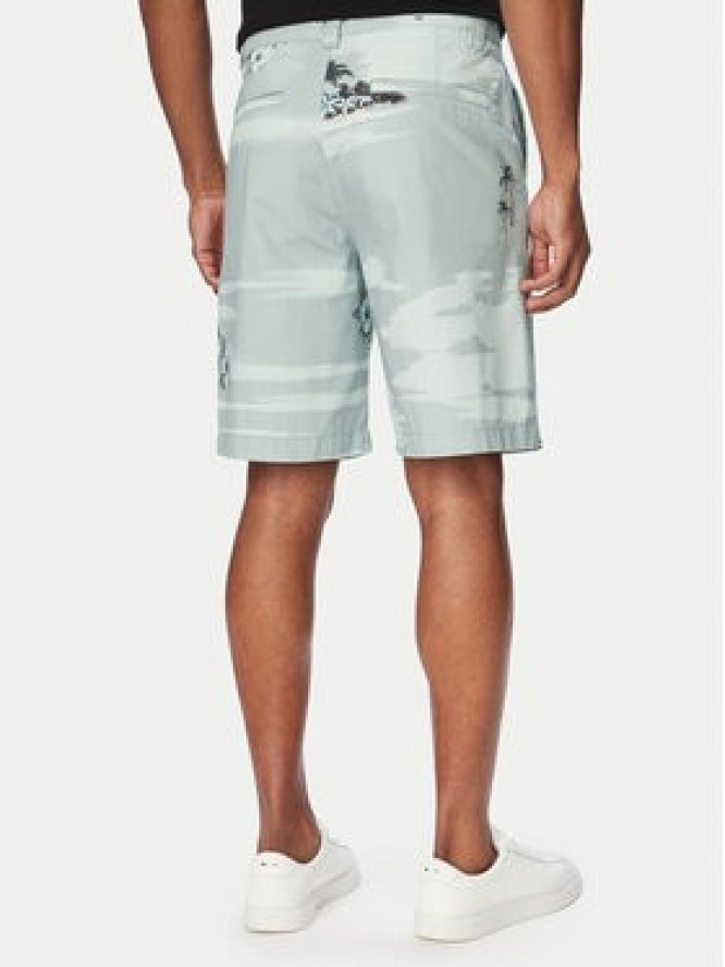 BOSS Szorty materiałowe Chino 50559411 Turkusowy Straight Fit