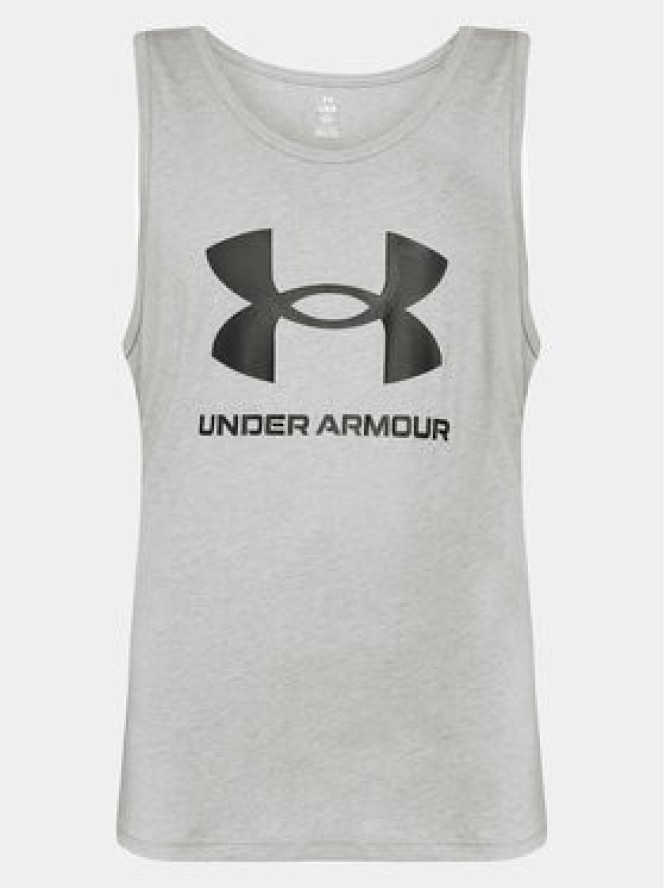Under Armour Tank top Ua Sportstyle Logo Tank 1382883-035 Szary Loose Fit