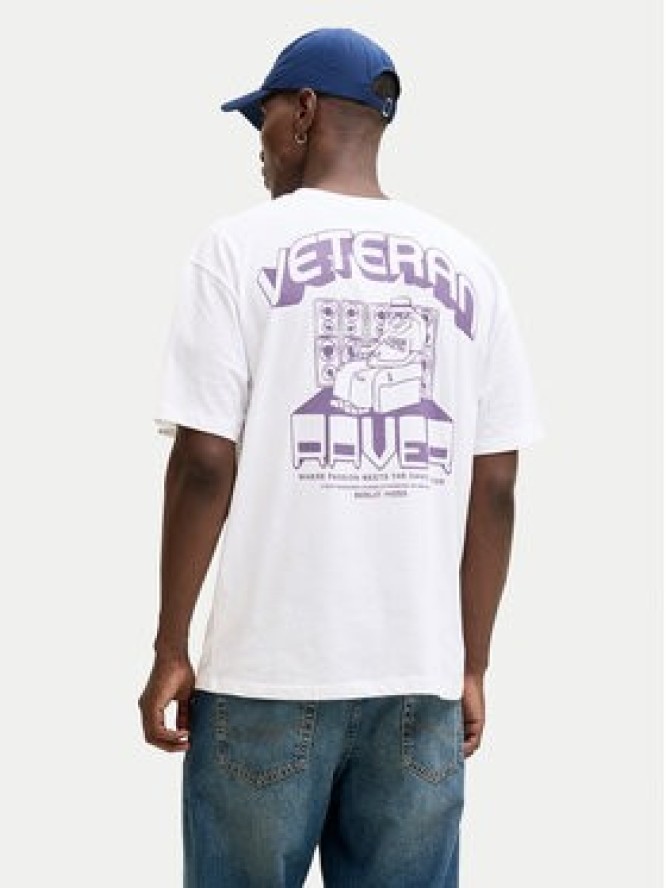 Jack & Jones T-Shirt Raver 12301189 Biały Relaxed Fit