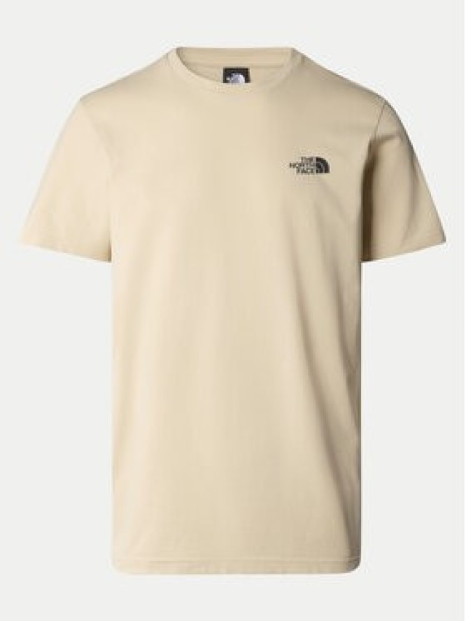 The North Face T-Shirt Simple Dome NF0A87NG Beżowy Regular Fit