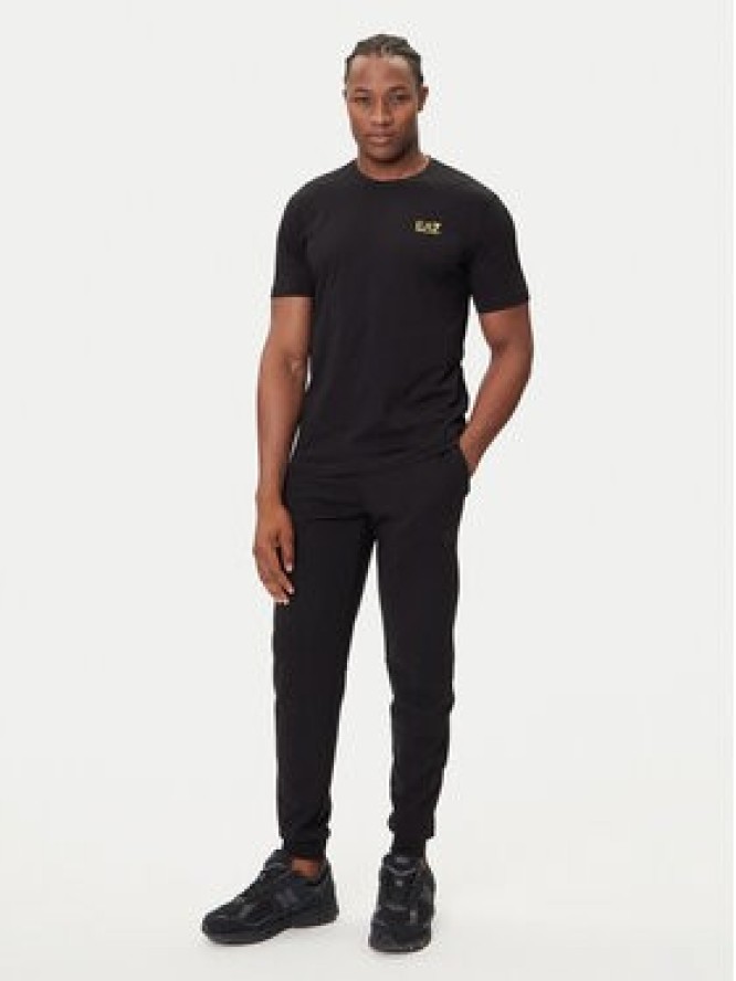 EA7 Emporio Armani T-Shirt 7M000567 AF10375 MC004 Czarny Regular Fit