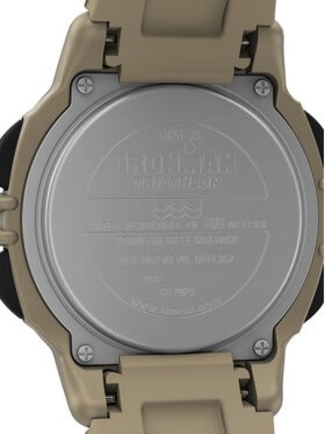 Timex Zegarek Ironman Flix 100 Lap TW5M63100 Beżowy
