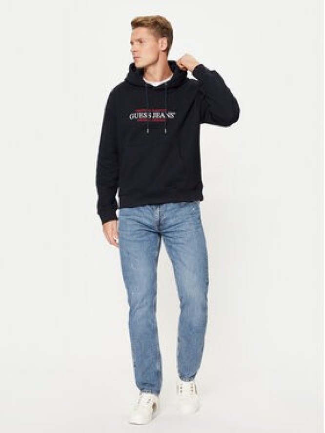 Guess Jeans Bluza M4YQ23 K9V31 Granatowy Regular Fit