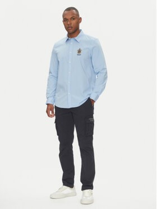 Aeronautica Militare Koszula 251CA1261CT3288 Błękitny Regular Fit