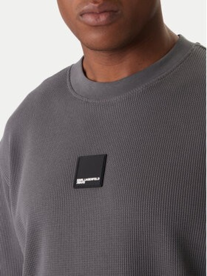 Karl Lagerfeld Jeans T-Shirt B1M17082 Szary Regular Fit