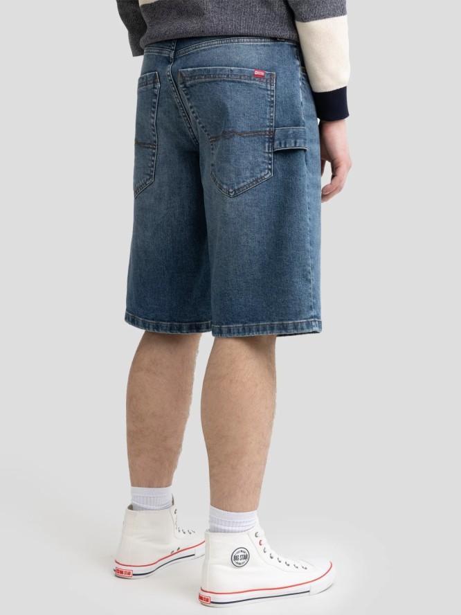 Szorty męskie jeansowe z przetarciami niebieskie Aleksy Workwear 422