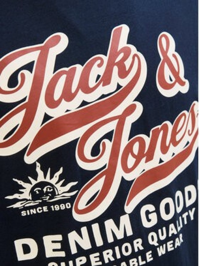 Jack & Jones T-Shirt Logo 12279535 Granatowy Standard Fit