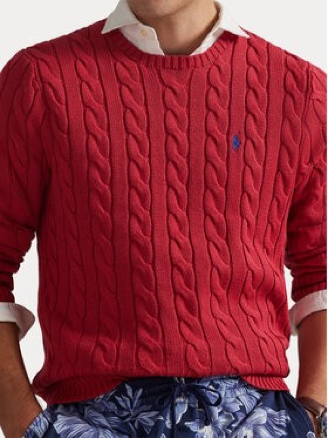 Polo Ralph Lauren Sweter 710775885525 Czerwony Regular Fit