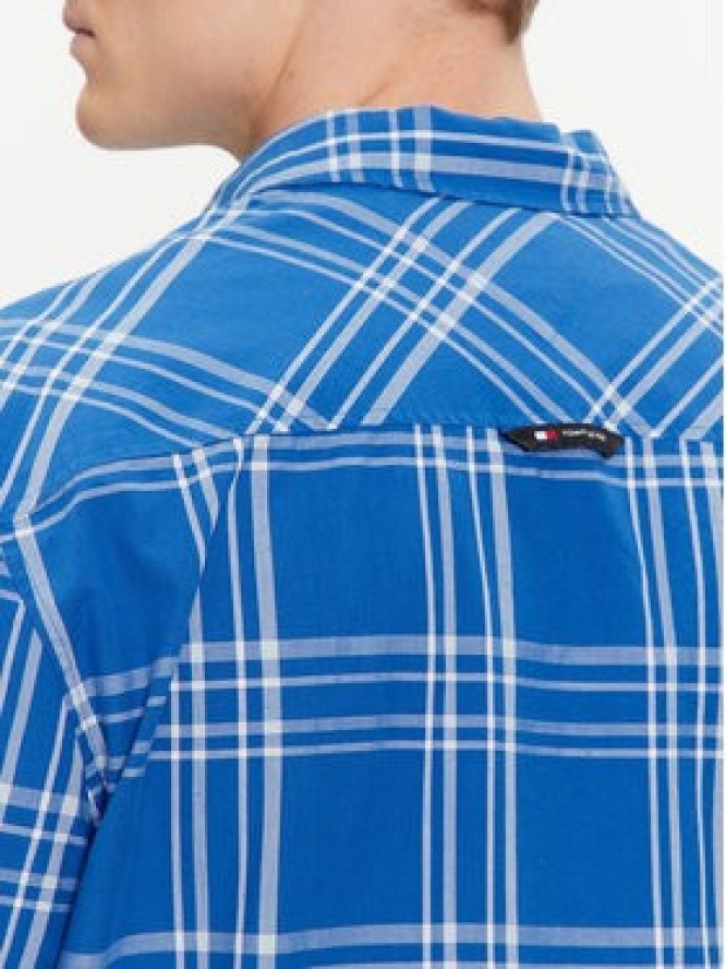 Tommy Jeans Koszula Poplin DM0DM18968 Niebieski Regular Fit