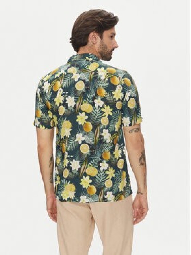 Lindbergh Koszula 30-203729 Zielony Relaxed Fit