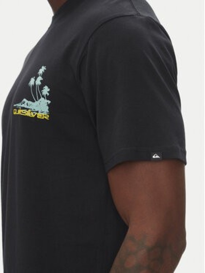 Quiksilver T-Shirt Palm Lines Ss EQYZT08057 Czarny Regular Fit