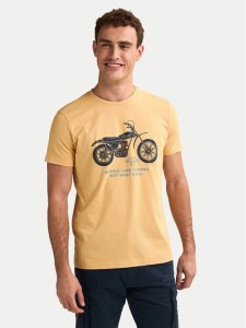 Petrol Industries T-Shirt M-1050-TSR707 Żółty Regular Fit