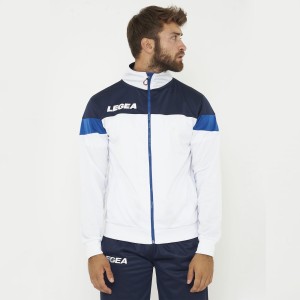 Kurtka sportowa z zamkiem BOLIVIA oversize biała