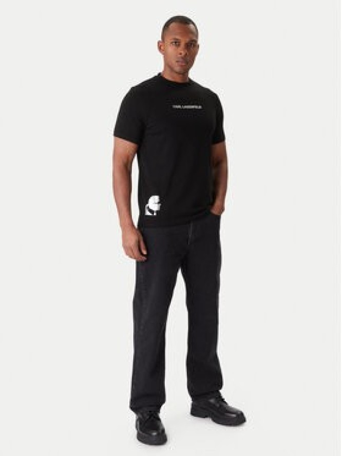 KARL LAGERFELD T-Shirt 755403 554235 Czarny Slim Fit