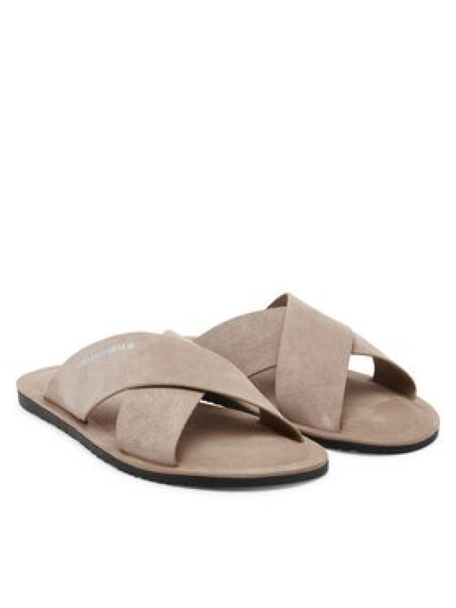 KARL LAGERFELD Klapki Kastor III KL70214 Beżowy