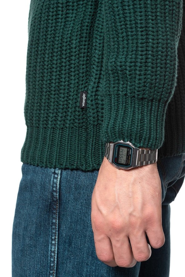 MĘSKI SWETER WRANGLER CHUNKY KNIT PINE W8A7PCG01 112132375