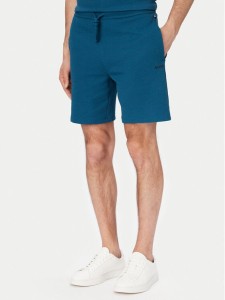 BOSS Szorty sportowe Waffle 50535884 Niebieski Regular Fit