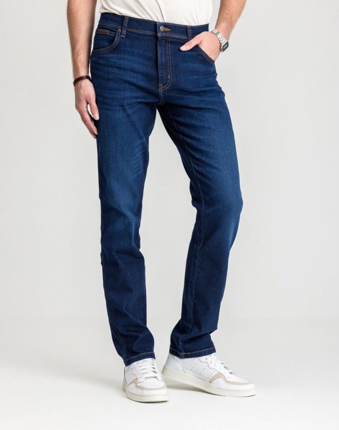 MESKIE SPODNIE WRANGLER TEXAS SLIM NIGHT SHADE 112350865