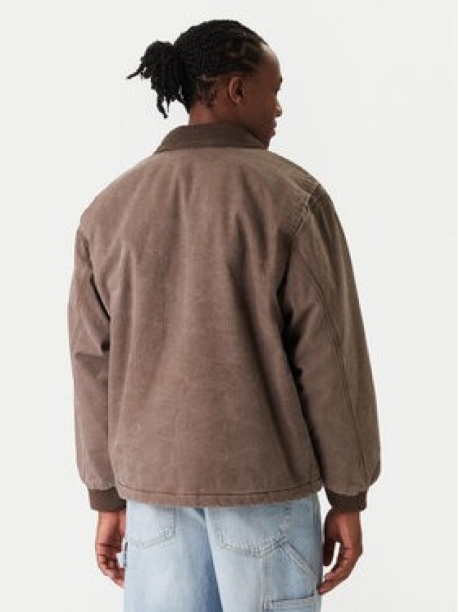 Quiksilver Kurtka jeansowa Shaper Pad EQYJK04174 Brązowy Regular Fit