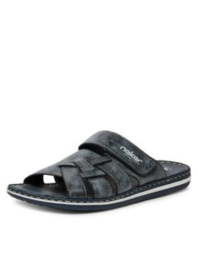 Rieker Klapki 21073-14 Granatowy